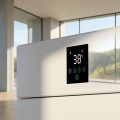 All-In Kryo integrated acrylic hot and cold plunge display in a modern home wellness space