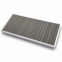 Top view on Slatted Entry Platform for Cold Plunge Setups