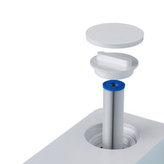 One polypropylene replacement filter cartridge placement in All-In Kryo