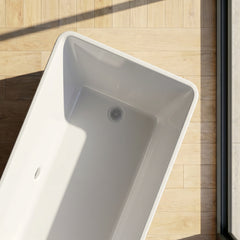 White Kryo acrylic plunge  in a modern home wellness space