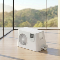 White Kryo Ultra external chiller in a modern home wellness space